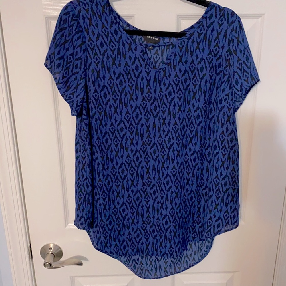 Torrid Semi-sheer blouse